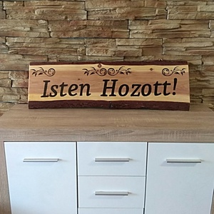 90 cm-es Isten Hozott üdvözlő tábla  - otthon & életmód - ház & kert - isten hozott tábla - Meska.hu