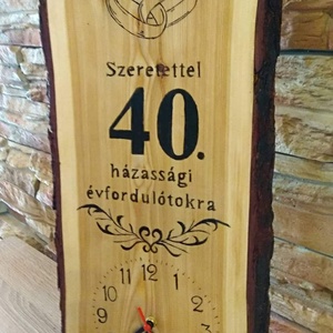 Falióra házassági évforduló alkalmából  - otthon & életmód - dekoráció - fali és függő dekoráció - falióra & óra - Meska.hu