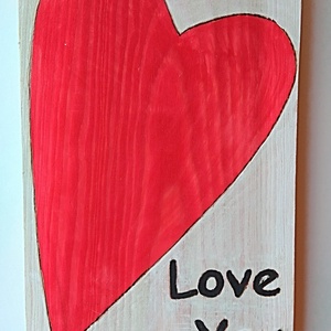  Valentin napi szíves fali akasztós tároló  - otthon & életmód - dekoráció - fali és függő dekoráció - fali kulcstartó - Meska.hu