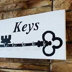 Keys,kulcsos fali akasztós tároló  - otthon & életmód - dekoráció - fali és függő dekoráció - fali kulcstartó - Meska.hu
