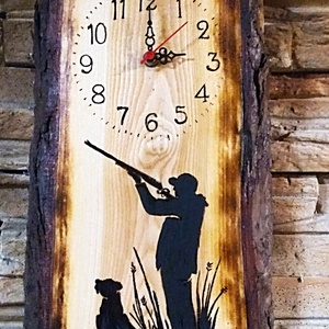 Falióra vadászok részére - otthon & életmód - dekoráció - fali és függő dekoráció - falióra & óra - Meska.hu