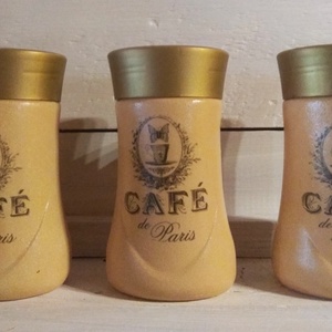 3 darabos vintage stílusú üveg szett  - otthon & életmód - tárolás & rendszerezés - íróasztali tároló - Meska.hu