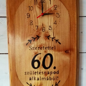 Falióra 60.születésnap alkalmából  - otthon & életmód - dekoráció - fali és függő dekoráció - falióra & óra - Meska.hu