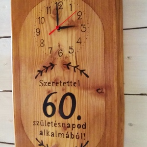 Falióra 60.születésnap alkalmából  - otthon & életmód - dekoráció - fali és függő dekoráció - falióra & óra - Meska.hu