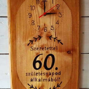 Falióra 60.születésnap alkalmából  - otthon & életmód - dekoráció - fali és függő dekoráció - falióra & óra - Meska.hu