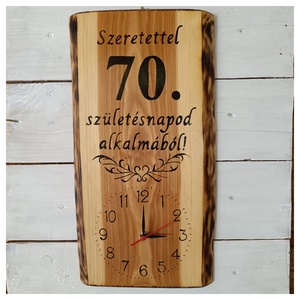 Falióra 70.születésnap alkalmából  - otthon & életmód - dekoráció - fali és függő dekoráció - falióra & óra - Meska.hu