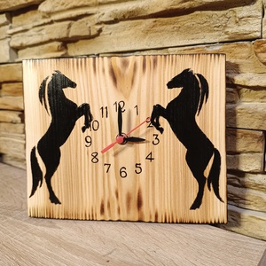 Lovas falra is szerelhető fa óra  - otthon & életmód - dekoráció - fali és függő dekoráció - falióra & óra - Meska.hu