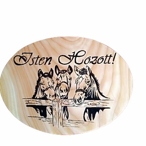 Lovas Isten hozott  üdvözlő tábla  - otthon & életmód - ház & kert - isten hozott tábla - Meska.hu