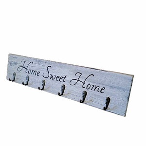 Home sweet home vintage stílusú fali kulcstartó , Otthon & Lakás, Dekoráció, Fali és függő dekoráció, Fali kulcstartó, Famegmunkálás, MESKA