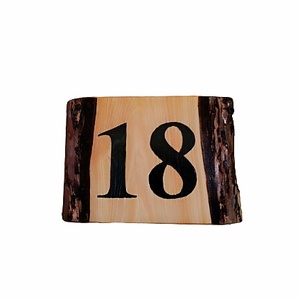 Fa házszám tábla  - otthon & életmód - ház & kert - házszám - Meska.hu