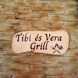 Egyedi fa név vagy céltábla , Otthon & Életmód, Ház & Kert, Névtábla, Famegmunkálás, MESKA