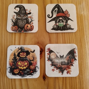 4 darabos Halloween-i hűtőmágnes szett  - otthon & életmód - konyhafelszerelés, tálalás - konyhai dekoráció - hűtőmágnes - Meska.hu