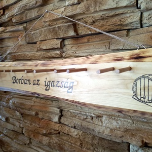 Borban az igazság.Fali talpas pohár tartó  - otthon & életmód - tárolás & rendszerezés - fali tároló - Meska.hu