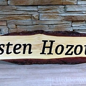 80 cm-es Isten hozott üdvözlő tábla vörösfenyőn  - otthon & életmód - ház & kert - isten hozott tábla - Meska.hu
