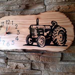 Fából készült traktoros kézműves falióra  - otthon & életmód - dekoráció - fali és függő dekoráció - falióra & óra - Meska.hu Fából készült traktoros kézműves falióra  - otthon & életmód - dekoráció - fali és függő dekoráció - falióra & óra - Meska.hu