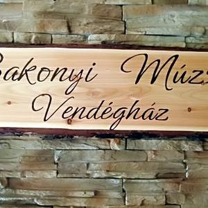 Egyedi cégtábla,vendégház tábla készítését vállalom  - otthon & életmód - ház & kert - névtábla - Meska.hu