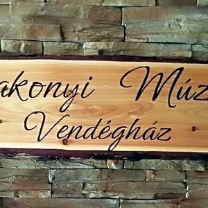 Egyedi cégtábla,vendégház tábla készítését vállalom  - otthon & életmód - ház & kert - névtábla - Meska.hu