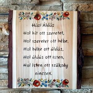 Kézzel festett Házi Áldás , Otthon & Életmód, Vallás, Házi áldás, Famegmunkálás, MESKA