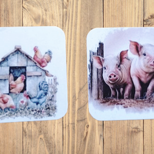 4 darab farm hűtőmágnes szett  - otthon & életmód - konyhafelszerelés, tálalás - konyhai dekoráció - hűtőmágnes - Meska.hu