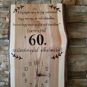 Születésnapi falióra idézettel  - otthon & életmód - dekoráció - fali és függő dekoráció - falióra & óra - Meska.hu