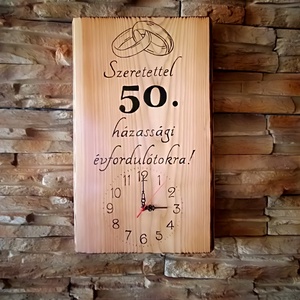 Fa falióra 50. házassági évforduló alkalmából  - Meska.hu