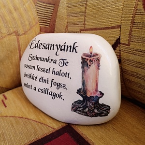 Díszkő mindenszentek alkalmából  - otthon & életmód - dekoráció - asztal és polc dekoráció - kavics & kő - Meska.hu