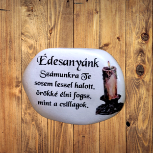 Díszkő mindenszentek alkalmából  - otthon & életmód - dekoráció - asztal és polc dekoráció - kavics & kő - Meska.hu