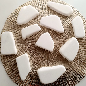 Festhető lapos fehér kő  , Otthon & Életmód, Dekoráció, Asztal és polc dekoráció, Kavics & Kő, Mindenmás, MESKA