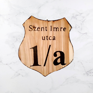 Egyedi házszám tábla  - Meska.hu
