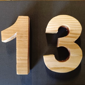 Fából készült házszám , Otthon & Életmód, Ház & Kert, Házszám, Famegmunkálás, MESKA