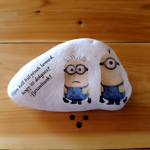 Vicces díszkő, Otthon & Életmód, Dekoráció, Asztal és polc dekoráció, Kavics & Kő, Decoupage, transzfer és szalvétatechnika, MESKA