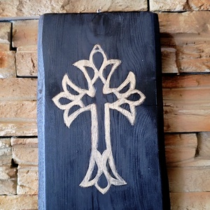 Kereszt.Fa falikép. - otthon & életmód - vallás - kereszt - Meska.hu