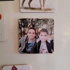 Egyedi,fa hűtőmágnes fotó alapján  - otthon & életmód - konyhafelszerelés, tálalás - konyhai dekoráció - hűtőmágnes - Meska.hu