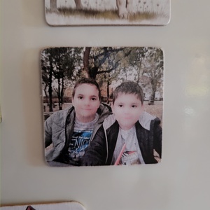 Egyedi,fa hűtőmágnes fotó alapján  - otthon & életmód - konyhafelszerelés, tálalás - konyhai dekoráció - hűtőmágnes - Meska.hu