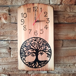 Fa falióra,faóra életfával - Meska.hu