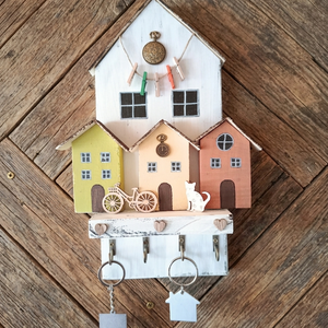 Kézműves  Otthon sziget kulcstartó -Ahol a kulcsok is hazatalálnak! - otthon & életmód - dekoráció - fali és függő dekoráció - fali kulcstartó - Meska.hu