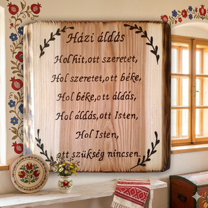 Házi áldás fa falikép, Otthon & Életmód, Vallás, Házi áldás, Famegmunkálás, MESKA