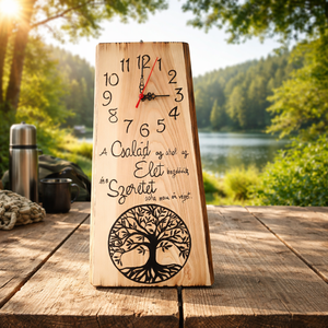 Kézműves falióra � Megható családi idézettel - Meska.hu