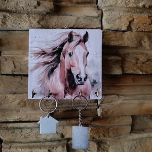 Elegáns lovas kulcstartó � stílus és szenvedély egy darabban - otthon & életmód - dekoráció - fali és függő dekoráció - fali kulcstartó - Meska.hu