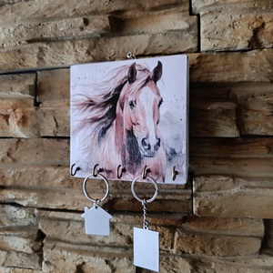 Elegáns lovas kulcstartó � stílus és szenvedély egy darabban - otthon & életmód - dekoráció - fali és függő dekoráció - fali kulcstartó - Meska.hu