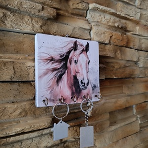 Elegáns lovas kulcstartó � stílus és szenvedély egy darabban - otthon & életmód - dekoráció - fali és függő dekoráció - fali kulcstartó - Meska.hu