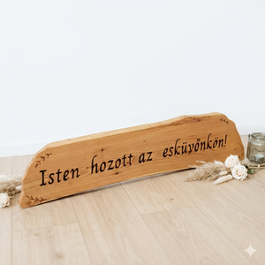 Rusztikus Fa Esküvői Köszöntőtábla (Isten hozott az esküvőnkön!) - Meska.hu