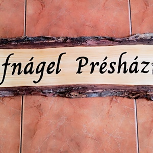 Rusztikus Cégtábla � Egyedi, kézzel készített pince- és présházdísz - otthon & életmód - dekoráció - asztal és polc dekoráció - gravírozott táblák - Meska.hu