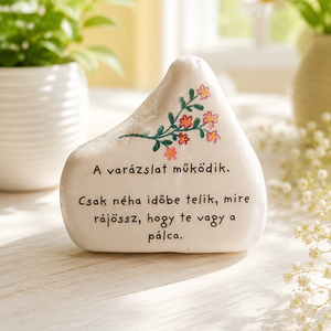 Kézzel készült idézetes dekor kő - Meska.hu