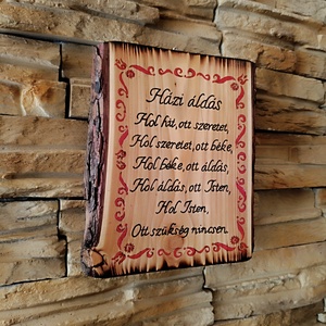 � Házi áldás � rusztikus fa falikép - otthon & életmód - vallás - házi áldás - Meska.hu