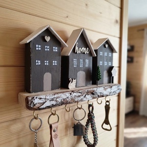 Home fa fali kulcstartó és akasztó � Egyedi, rusztikus otthoni dekoráció - Meska.hu