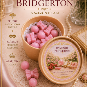 Hyacinth Bridgerton � Málnás rágógumi illatviasz - otthon & életmód - gyertya, illat, aroma - illatviasz - Meska.hu