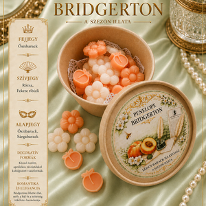 Penelope Bridgerton - Lédús Barack - otthon & életmód - gyertya, illat, aroma - illatviasz - Meska.hu