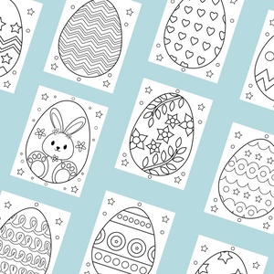 A húsvéti színeződ 1. - 30 oldal, Művészet, Grafika & Illusztráció, Digitális, Fotó, grafika, rajz, illusztráció, MESKA