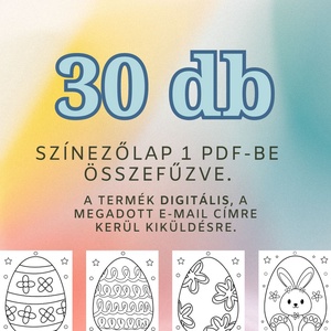 A húsvéti színeződ 1. - 30 oldal - művészet - grafika & illusztráció - digitális - Meska.hu